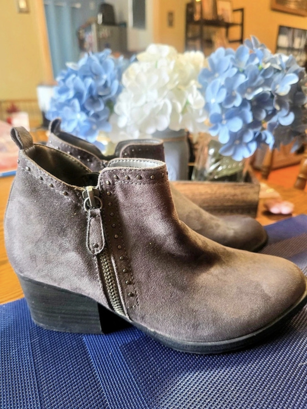 Sonoma Studded Brown Ankle Booties